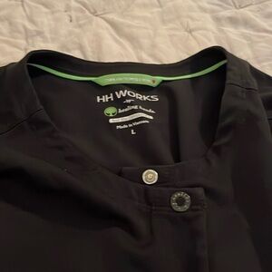 Healing hands work scrub jacket